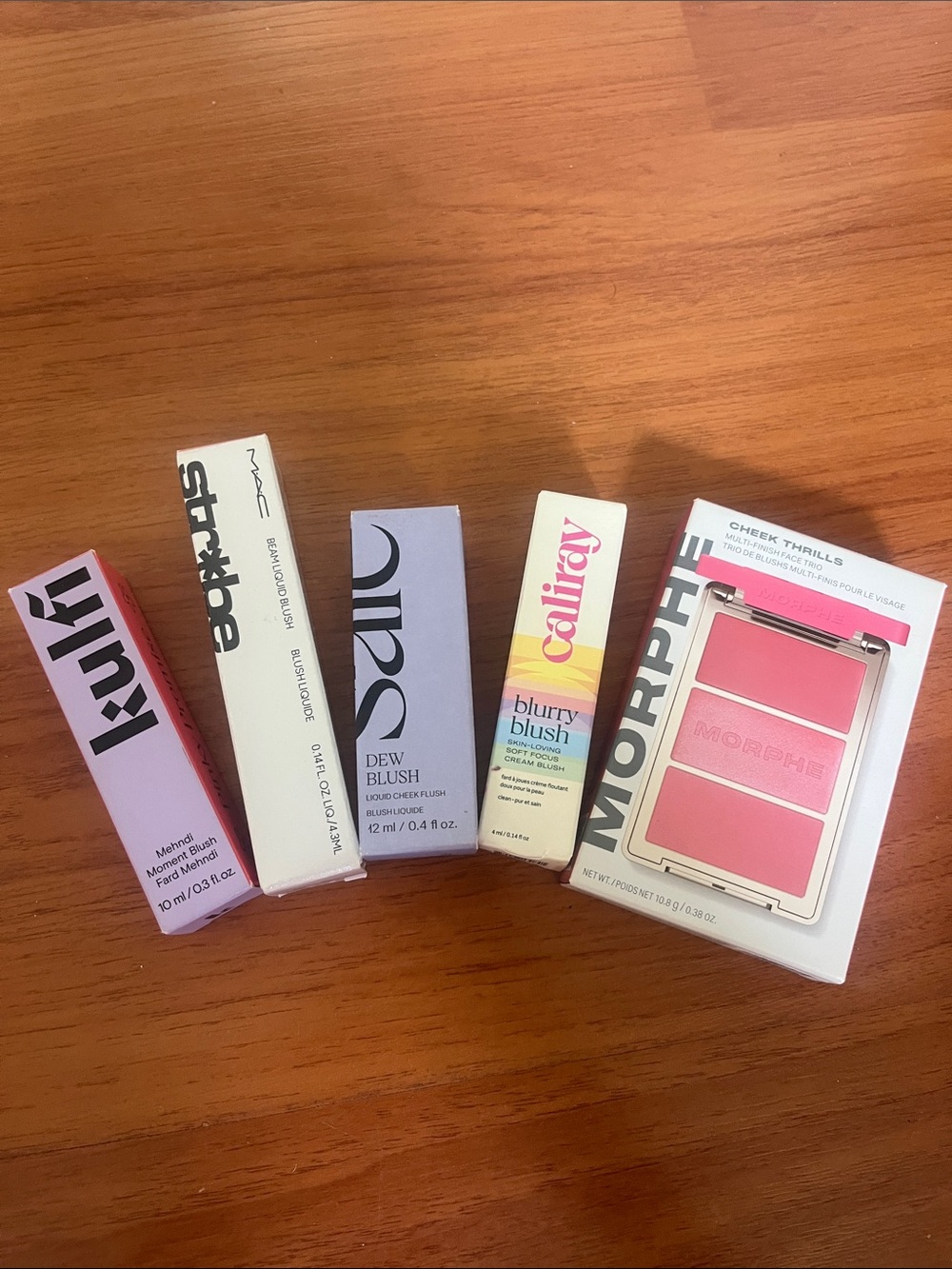 Assorted Liquid & Multi-finish Blush Bundle (Kulfi, MAC, SAIE, Caliray, Morphe)